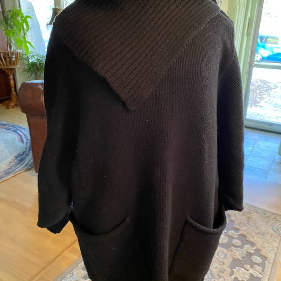 Women's Black Graham & Spencer Cowl Neck Sweater - Picture 1 of 4